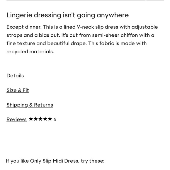 Aritzia Wilfred only slip chiffon midi dress - Picture 5 of 5